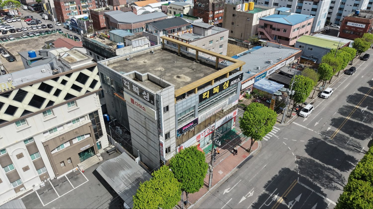설치 전 빈 옥상
